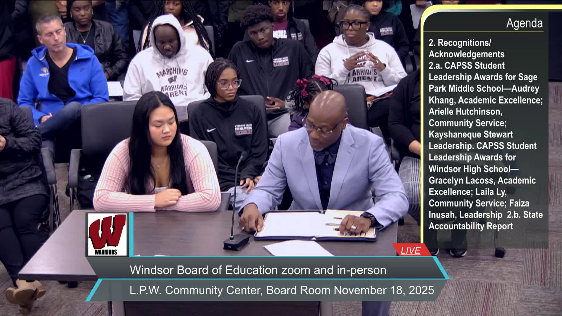 Board of Education November 2025